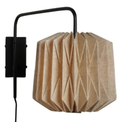 Alba Wall – Vägglampa i linne och mangoträ