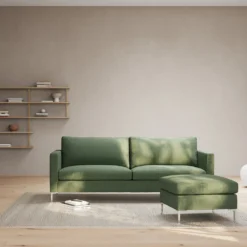 Alex 2,5-sits soffa & fotpall Fogia – Utställningsexemplar