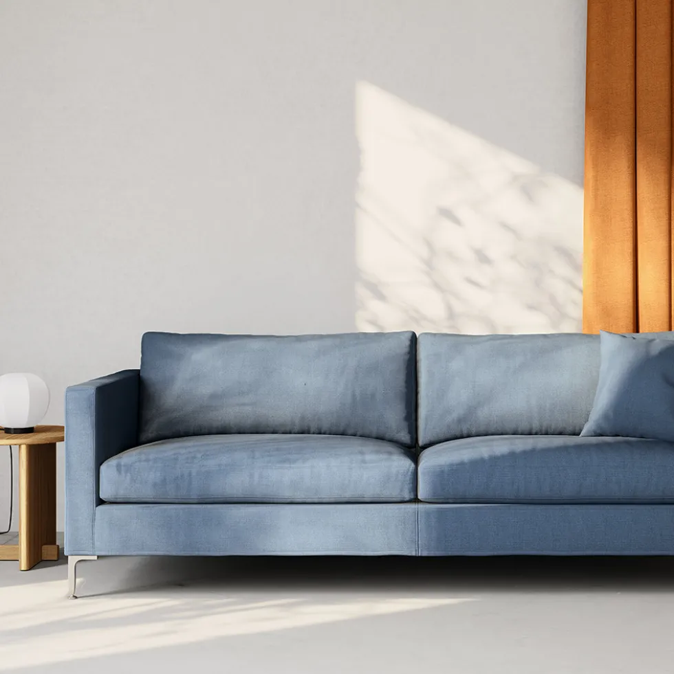 Alex 2,5-sits soffa & fotpall Fogia – Utställningsexemplar
