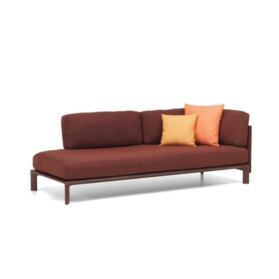 Anagram Sofa 220cm schäslong Bordeaux modulsoffa