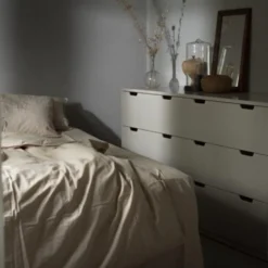 Aoko byrå dubbel beige