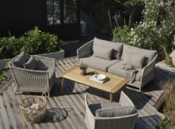 Aster beige m dyna fåtölj