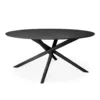Black Mikado matbord oval