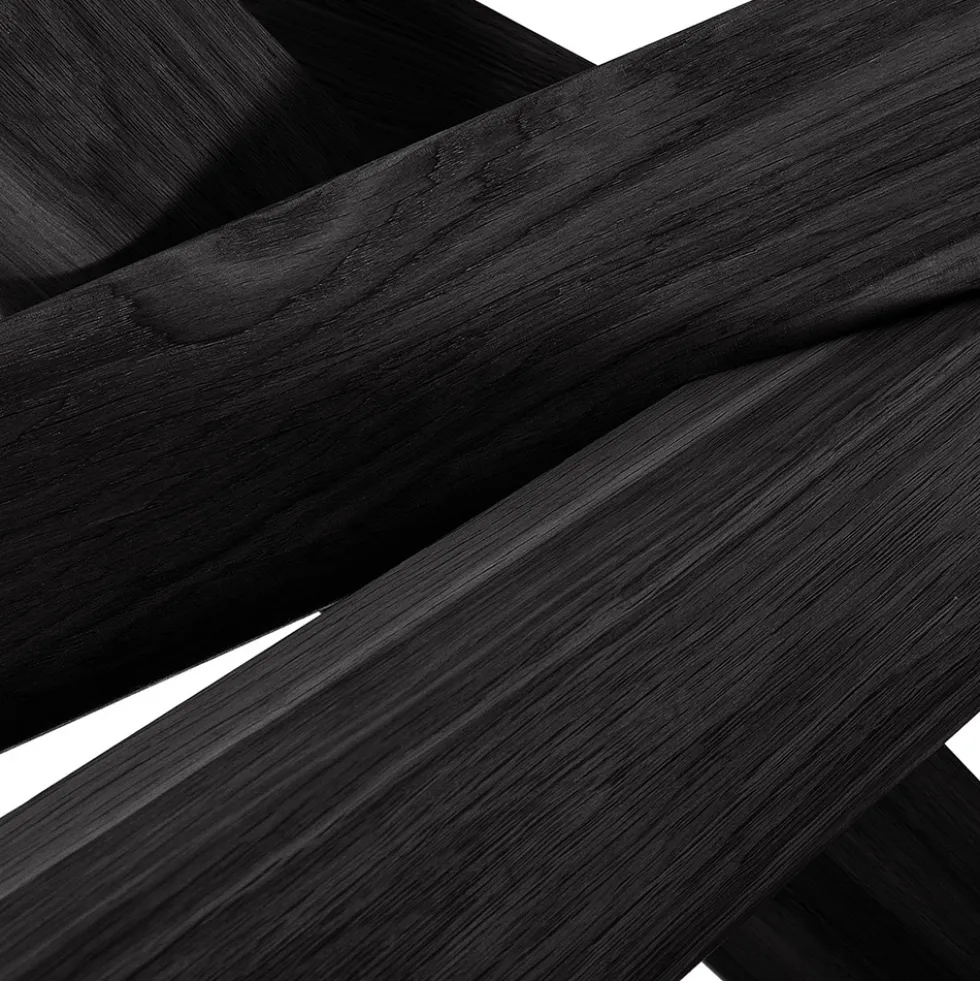 Black Mikado matbord oval
