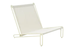 Blixt loungefåtölj – Pearl White / Teddy Orange
