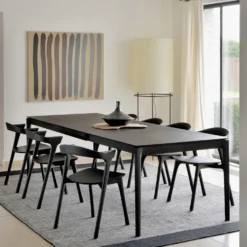 Bok Dining table extendable black