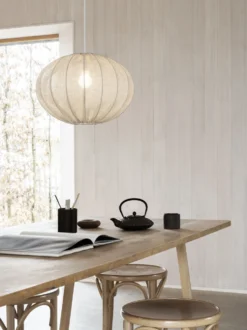 Boll 40 – Taklampa i bomull eller linne, 40 cm