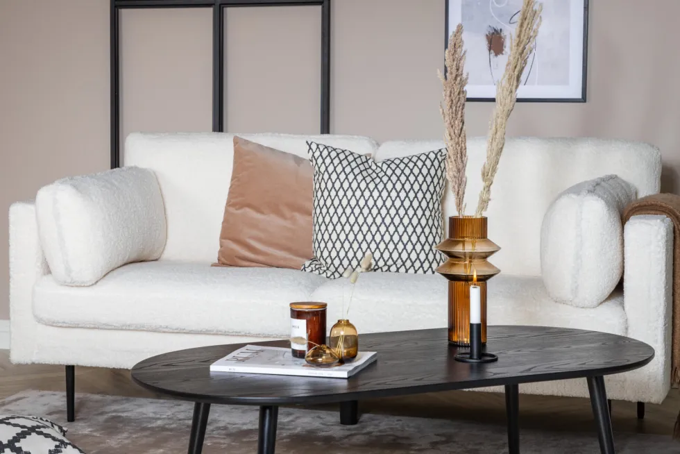 Boom 3-sits soffor White