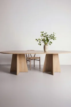 Bootcut Ovala Matbord 230×115 Nature