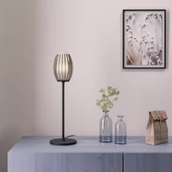 Bordslampa Tentacle 50cm svart/rökfärgad