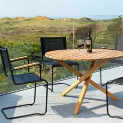 Bord Teak ø110