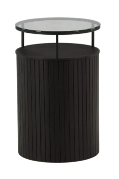 Bovall Sidobord ⌀37 Black