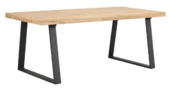 Brooklyn matbord 170×95 U-ben svart metall