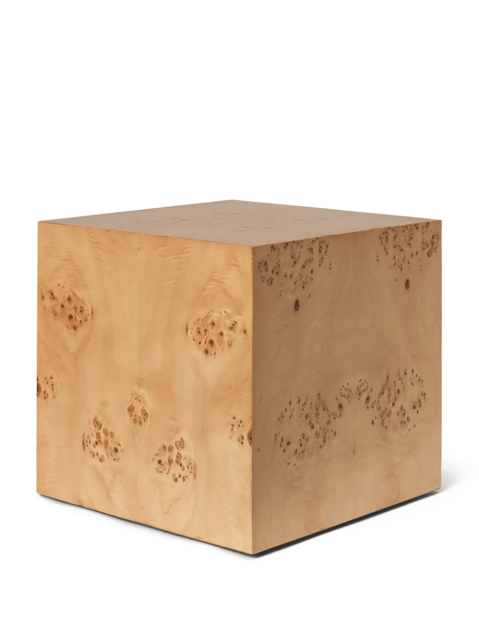 Burl Cube Sidobord – Naturell