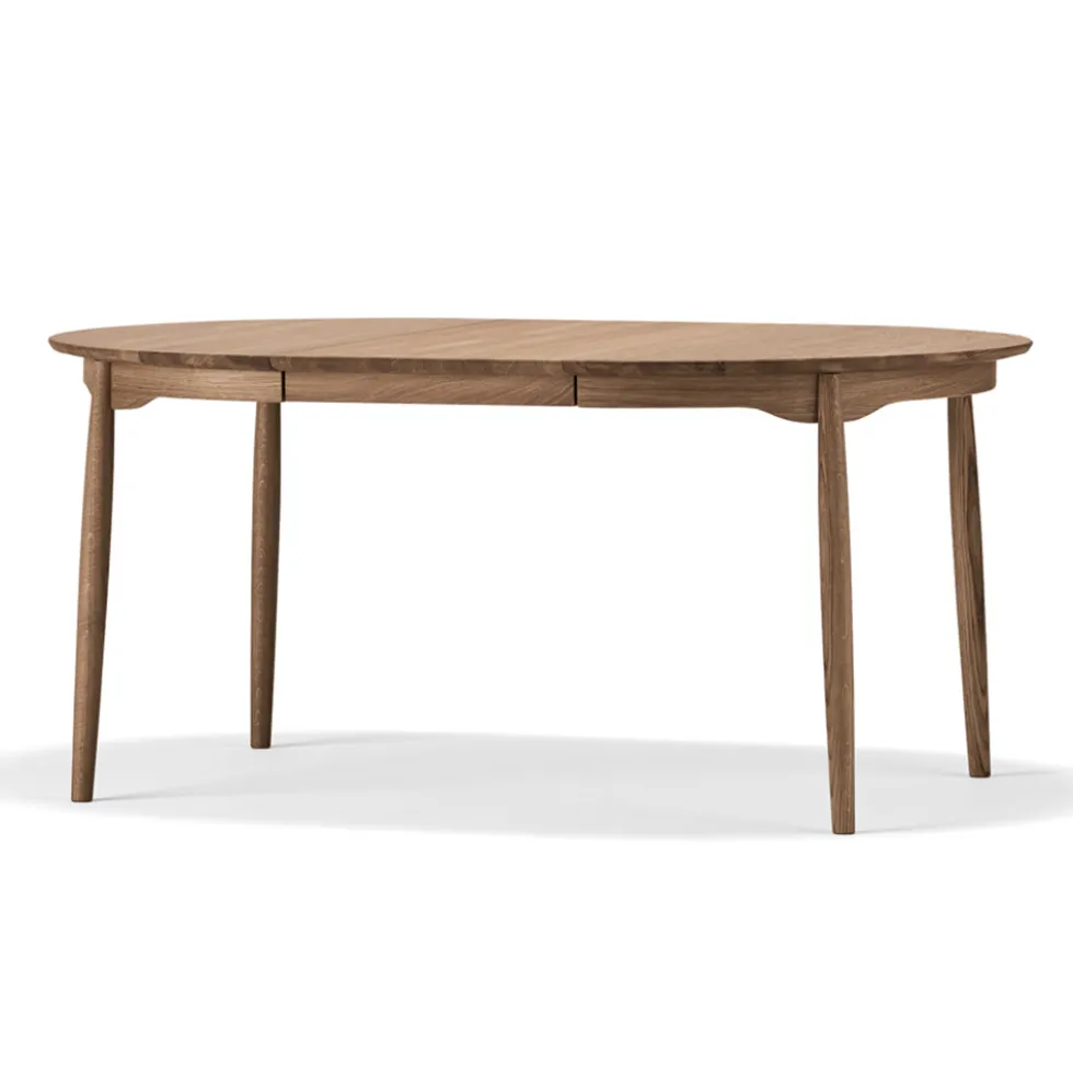 Carl matbord smoked oak delbar skiva