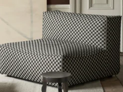 Catena Center L100 Check – Sand/Svart Soffa