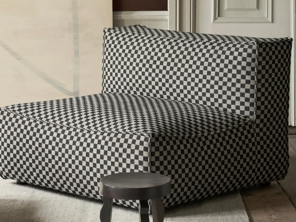 Catena Center L100 Check – Sand/Svart Soffa