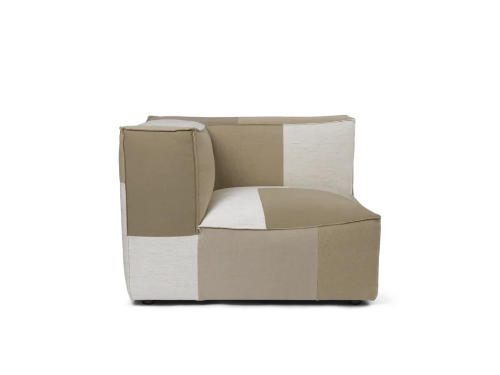 Catena Corner L200 Patchwork – Sand/Off-Whitewhite Soffa