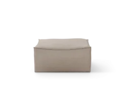Catena Pouf Sq S500 Bomull L – Naturlig Fotpall