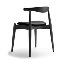 CH20 Elbow chair stol svartlack