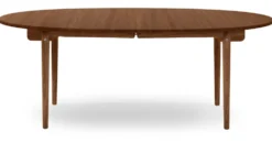 CH338 matbord mahogny, ilägg massivträ