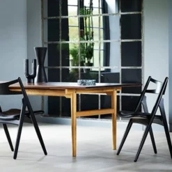 CH29 Sawbuck chair stol svartlack