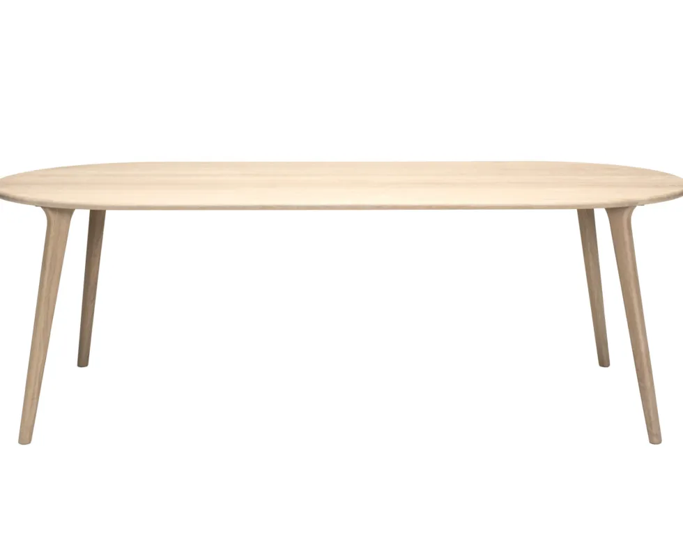 Clean Matgrupp i Vitoljad Ek – Bord 230 cm + 6 stolar