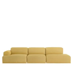 Connect 3-sits soffa med ett armstöd
