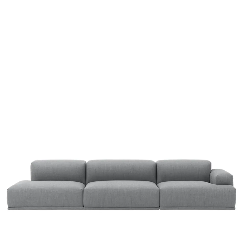 Connect 3-sits soffa med ett armstöd