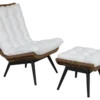 Covelo med dyna loungefåtölj