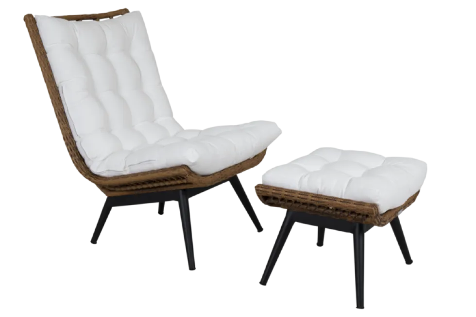 Covelo med dyna loungefåtölj
