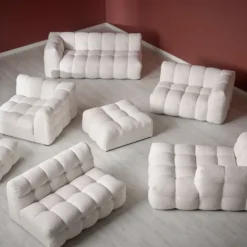 Cream divansoffa