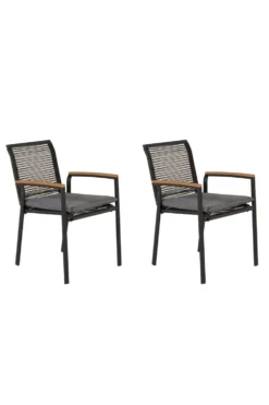 Dallas Matstolar Black