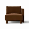 Dase Chaise Lo R Rich Velvet – Brun Soffa