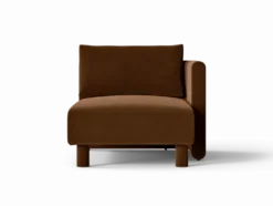 Dase Chaise Lo R Rich Velvet – Brun Soffa