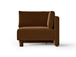 Dase Corner Rich Velvet – Brun Soffa