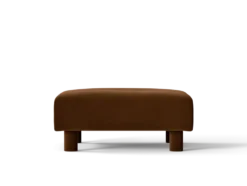 Dase Ottoman Rich Velvet – Brun Fotpall