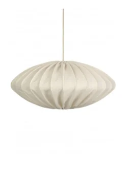Ellipse 80 – Taklampa i bomull eller linne, 80 cm