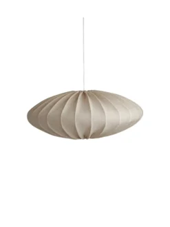 Ellipse 65 – Taklampa i bomull eller linne, 65 cm