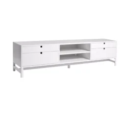 Falsterbo Bänk 180cm Lådor Vitlack