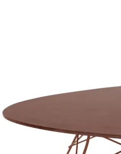 Glossy Ovalt utebord 192x118cm