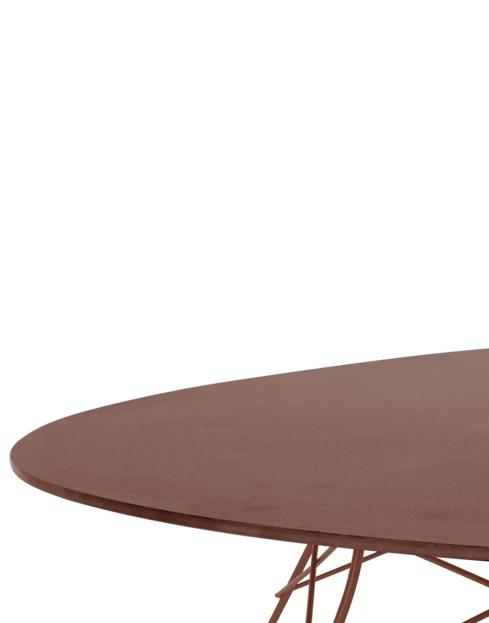 Glossy Ovalt utebord 192x118cm
