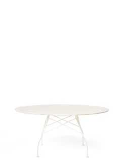 Glossy runt utebord 150cm