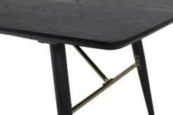 Gold Rektangulära Matbord 180 x 85 Black