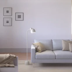 Golvlampa Bird höjd 130cm sand/mässing