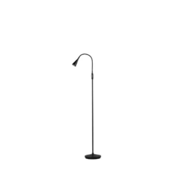 Golvlampa Ledro höjd 101,5-124cm mattsvart
