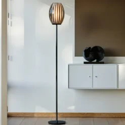 Golvlampa Tentacle M svart/rökfärgad