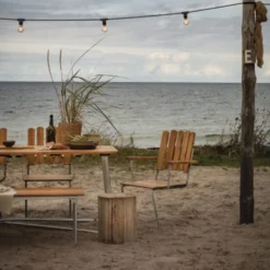 Grythyttan utegrupp 9A bord & A2 fåtölj teak