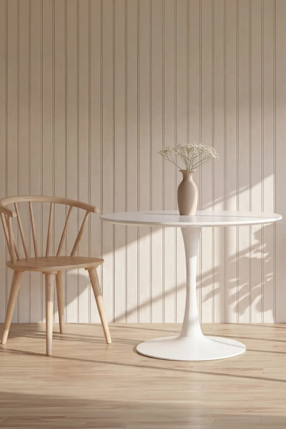 Hamden Runda Matbord 110×75 White