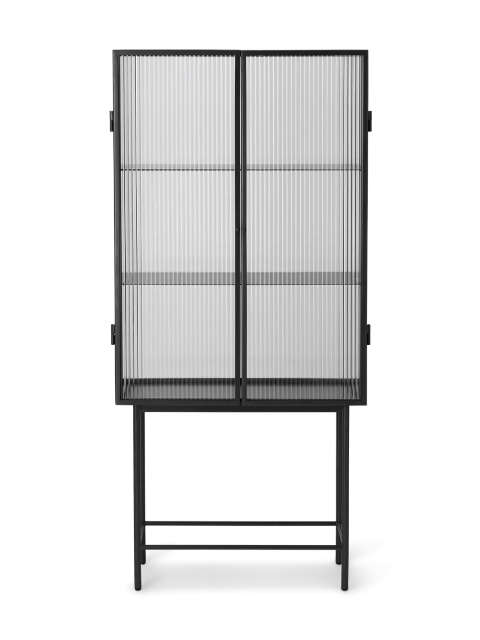 Haze Vitrin – räfflat glas
